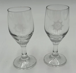 2 Stück Trans World Airlines TWA Royal Ambassador Cordial Glas 3 1/2" - Bild 1 von 10