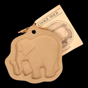 Vintage 1994 Elefant Sassafras Superstein Keksform 5" x 5" - Bild 1 von 6