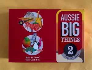 2025 Australia Aussie Big Things series 2 Collectables UNC $1 Proof Two-Coin Set - Picture 1 of 3