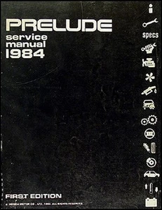 1984 Honda Prelude Servicio Manual Originales Dealer Fábrica Reparar Shop Libro - Imagen 1 de 2