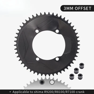3mm Offset Aero for Shimano Cranks Colsed Dics Chainring BCD110 50T 54T 56T 58T - Image 1 of 4