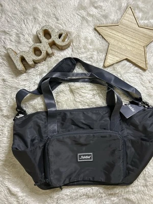 The Foldie Unisex Foldable Travel 40L Bag- Grey - Image 1 of 2