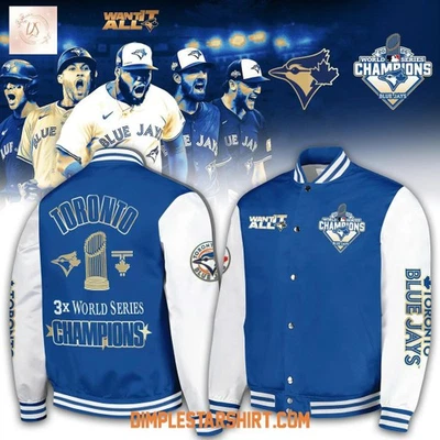 Toronto Blue Jay 2025 World Series Baseball Jacket - Image 1 of 3