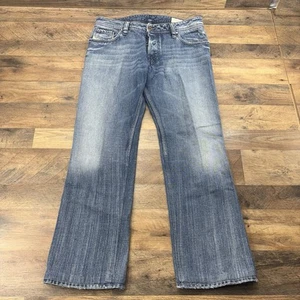 Diesel ZAF Jeans Mens 34x32 Blue Med Wash Whiskering Y2k Made In Italy Boot Cut - Imagen 1 de 18
