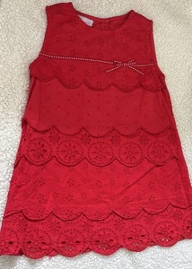 age 9-12 months girls red monsoon dress - Picture 1 of 2