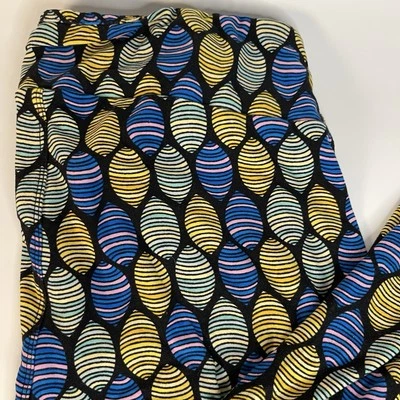 Lularoe Talla TC TallCurvy Leggings Primavera Pastel Huevo de Pascua Azul Amarillo Verde Ovalado Foto 1 de 4