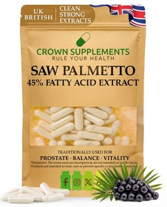 Sägepalme Kapseln | Clean Supplements | Crown Supplements UK - Bild 1 von 2