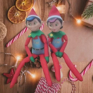 Elf on the Shelf SantaVerse Elf Mates KOCH braune Haare grüne Augen - Mädchen & Junge - Bild 1 von 11