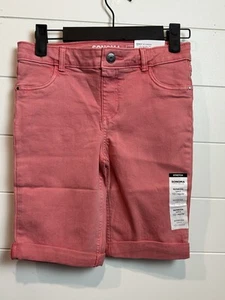 Sonoma Bermuda Shorts Girl’s 10 Regular Coral Adjustable Waist NWT - Picture 1 of 8