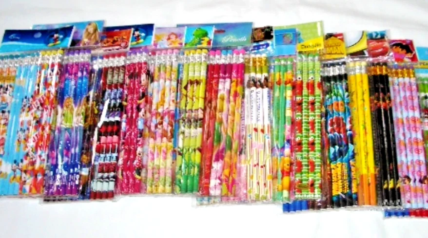 Disney Cartoon Pencils Back to School Supplies Stationary 12 pieces - Image 1 of 1