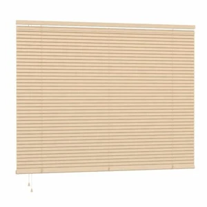 SPEEDY 25MM SLAT PVC NATURAL VENETIAN FIXED BLIND KIT CHILD SAFE 160 200CM DROP - Picture 1 of 2