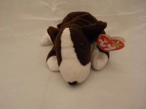 1997 Ty Original Beanie Babies BRUNO The Terrior Dog w/Tags PE Pellets  (9 inch) - Picture 1 of 6