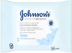 Johnson's Face Care Make-Up Be Gone 5-In-1 Moisturising Cleansing Wipes 25 Pack - Picture 1 of 5