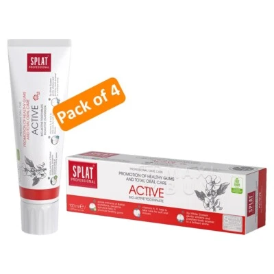 SPLAT Active Switzerland Toothpaste Genuine 4 pack x 100 ml - Image 1 of 3