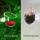 Plastic Automatic Feeder Tapered Hopper Basket Fish Tank Cone Red Worm Feeder