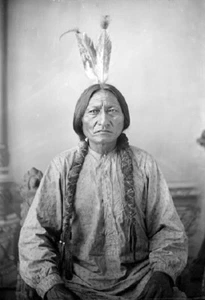 Native American Lakota Häuptling sitzender Stier, alter Westen, Indianer, 13 Zoll x 19 Zoll Foto 20 - Bild 1 von 1