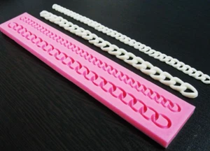2X Ketten Form Silikon Halsketten Armbänder Fondant Glasur Kuchen Dekorieren Harz - Bild 1 von 9