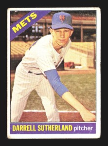 1966 Topps Vintage Baseball #191 Darrell Sutherland    New York Mets