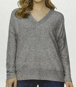 Buffalo David Bitton Pullover Soft Cozy V-Neck Sweater Sweat Shirt Grey Medium - Picture 1 of 5
