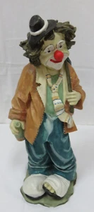 Clownfigur groß 35 cm Landstreicher Deko Keramik Vintage - Bild 1 von 4