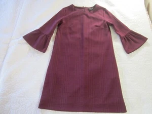 Vestido para mujer Banana Republic talla XS rojo a cuadros manga campana cambio - Imagen 1 de 7