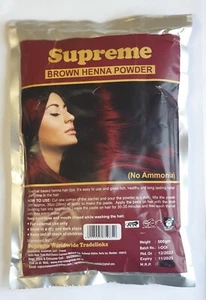 Brown Henna Powder Hair Dye Powder Supreme - 100% Pure Natural 25g-500g - Picture 1 of 2