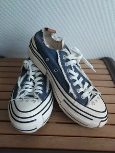 VESSEL x Yohji Yamamoto low top sneakers G.O.P. Lows Black  Chunky  M 7 W 9 - Picture 1 of 11