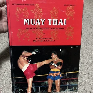 Rare 1990 Muay Thai Boxing Hard Cover Illustrated Martial Arts Self Defense 244p - Picture 1 of 17