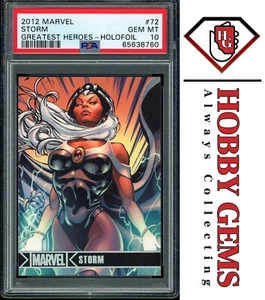STORM PSA 10 2012 Rittenhouse Marvel Greatest Heroes HoloFoil #72 C2 - Picture 1 of 2