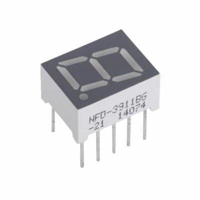 4/8x LED 7-Segment-Anzeige Grün KLS9-D-3911BG-21 568nm 9.9mm - Bild 1 von 4