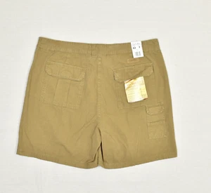 NEW Cabela's Men 7-Pocket Hiker Cargo Shorts Zip Solid Cotton Brown Size 42 - Picture 1 of 8
