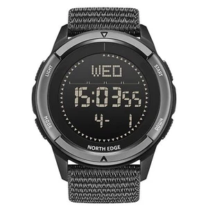 NORTH EDGE Men's & Women's Tactical Sports Watch - Carbon Fiber Waterproof 16... - Picture 1 of 8