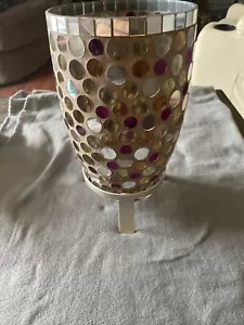 Partylite Miranova Hurricane, P90792, New Unboxed Excellent Shape With Stand - Picture 1 of 9