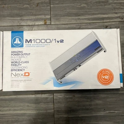 JL AUDIO M1000/1v2  Class D 1000watt Marine Amplifier Sub Woofer - Image 1 of 3