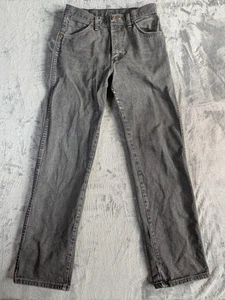 Vintage Wrangler Jeans Mens 29x32 Black Straight Leg Denim Made USA 90s Y2K - Picture 1 of 11