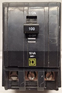 Gebrauchter Square D QOB3100VH 3-poliger 100 Amp 22KAIC Anschraubschutzschalter - Bild 1 von 7