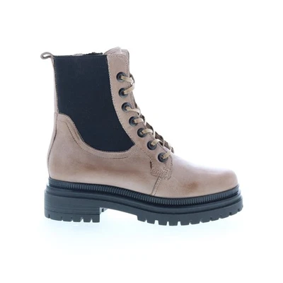 Botas de vestir informales con cordones de cuero beige Miz Mooz Davie para mujer Foto 1 de 4