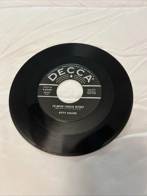 Kitty Kallen - I'd Never Forgive Myself/Honestly - Vinyl Record 45 RPM 7" EX - Image 1 of 2