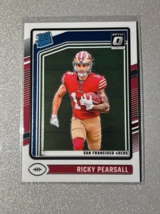 2024 Donruss Optic Football RICKY PEARSALL Rated Rookie Base #284 49ers RC - Picture 1 of 2