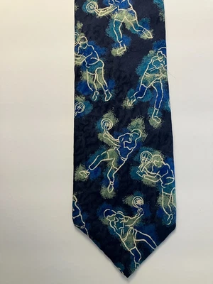 Genial corbata abstracta vintage para el cuello de jugador de tenis elementos básicos seda usada en excelente estado Foto 1 de 4