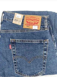LEVI'S 505, Regular Fit Stretch Denim – Medium Stone Wash – Choose Size - Picture 1 of 6
