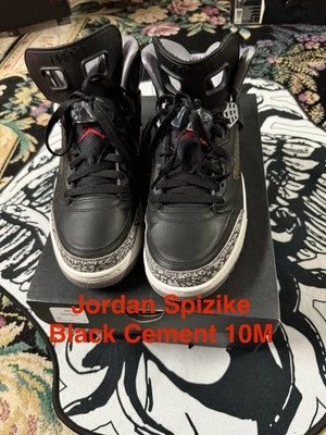 Jordan Spizike Negro Cemento 10M Muy limpio con Caja Original Foto 1 de 4
