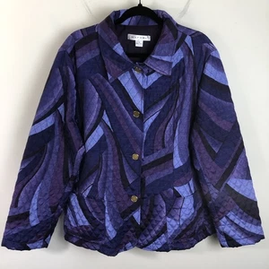Rafael gefütterte Steppjacke Damen Gr. XL lila schwarz - Bild 1 von 16