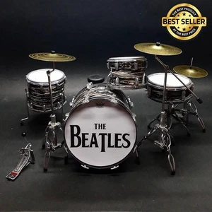 BESTSELLER 1/6 Miniature Drum Set The Beatles Style Music Diorama Display GIFT - Picture 1 of 5