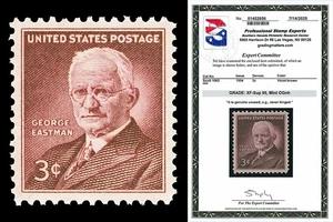 Scott 1062 1954 3c George Eastman Issue Mint Graded XF-Sup 95 NH with PSE CERT - Picture 1 of 1