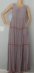 Max Studio Maxikleid Neu mit Etikett Größe S wunderschöner Druck leichter Viskose UVP 128 $ - Bild 1 von 10