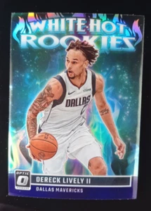 Dereck Lively II 2023-24 Panini Optic PURPLE Prizm White Hot Rookies RC #8 Mavs - Bild 1 von 2
