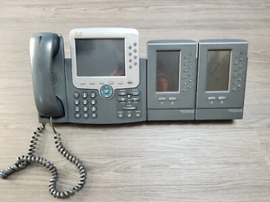 Cisco ip phone 7975G with two 7916 expansion modules - Picture 1 of 2