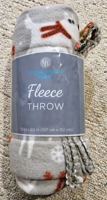 Manta polar Comfort Bay Christmas Dogs 50" x 60" Foto 1 de 2