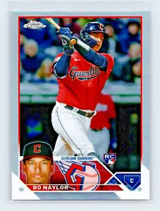 2023 Topps Chrome #54 Bo Naylor RC Rifrattore Cleveland Guardians - Foto 1 di 2